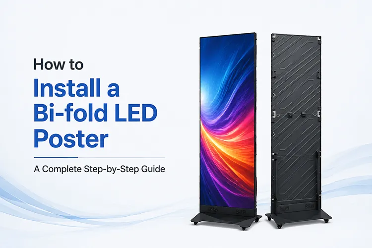 How to Install a Bi-fold LED Poster Display: A Complete Step-by-Step Guide